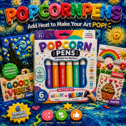 🧇Save 50% by ordering today丨𝐁i𝐥𝐥𝐡𝐨𝐥® 3D Relief Art Pen – Turn Flat Drawings Into Touchable 3D Art🪄